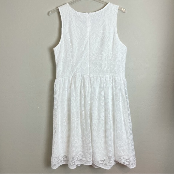 Sundance Aztec Embroidered Lace Dress White - Picture 6 of 7